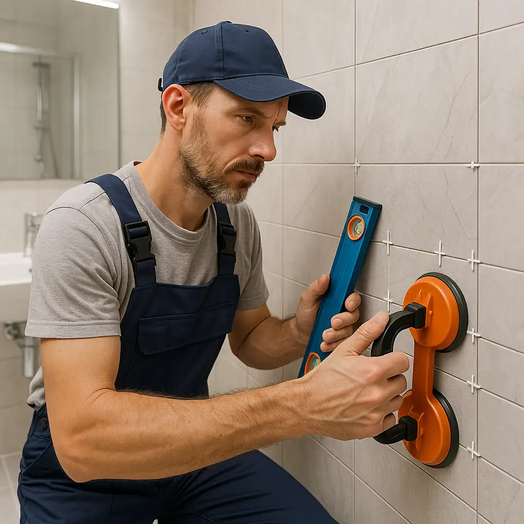 Professioneller Handwerker bei der Arbeit